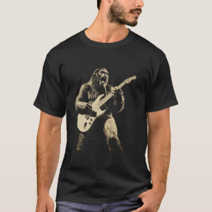 Gorilla E-Gitarre Rockmusik Heavy Metal Gru T-Shirt