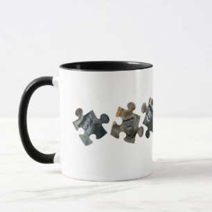 Gorilla-Familie - Puzzleteile Tasse