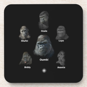 Gorilla Family Getränkeuntersetzer