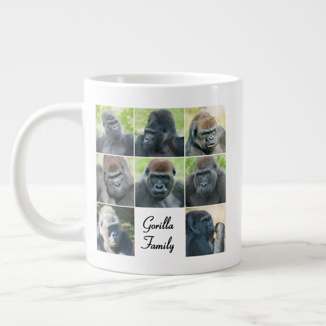 Gorilla Family Jumbo-Tasse (Links)