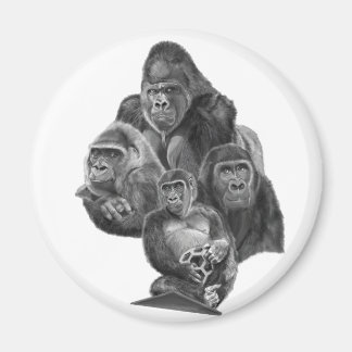 Gorilla Family Magnet (ゴリラ家族のマグネット）Gorilla Life