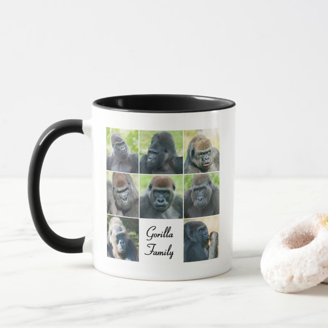 Gorilla Family Tasse (Mit Donut)