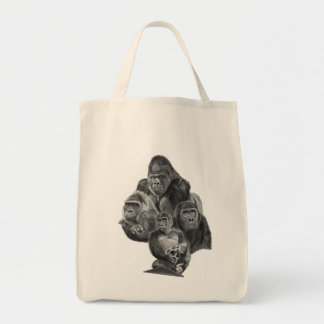 Gorilla Family Totebag (ゴリラ家族のトートバッグ）Gorilla Life Tragetasche