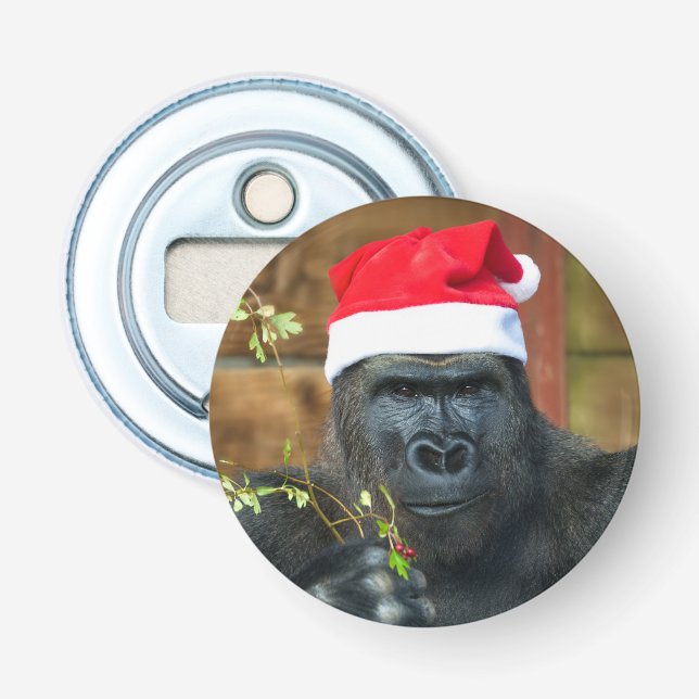 Gorilla Festive Cheer entfesselt Flaschenöffner (Vorderseite)