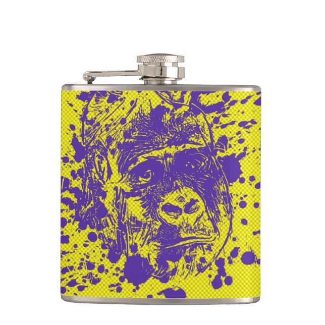 Gorilla Flachmann (Vorderseite)