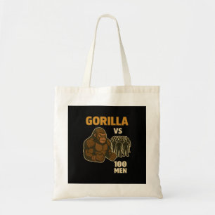 Gorilla gegen 100 Männer epische Schlacht Tragetasche