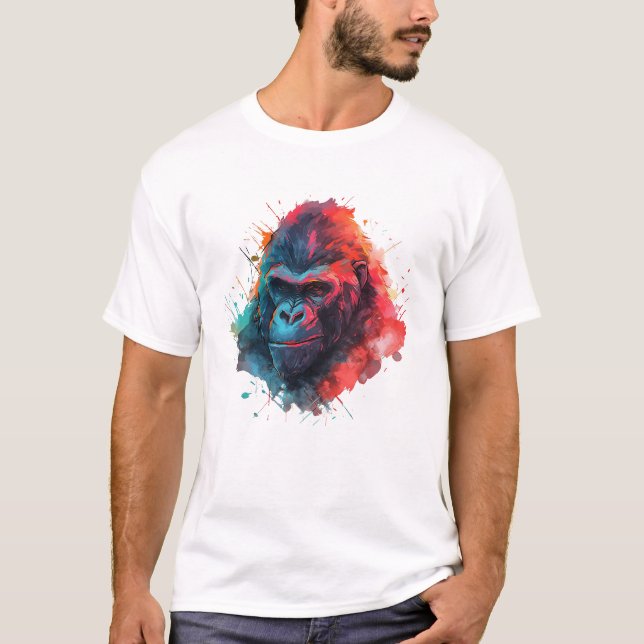 Gorilla-Gesicht T-Shirt (Vorderseite)