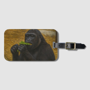 Gorilla Grace - Realistisches Tierportrait Gepäckanhänger