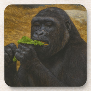 Gorilla Grace - Realistisches Tierportrait Getränkeuntersetzer