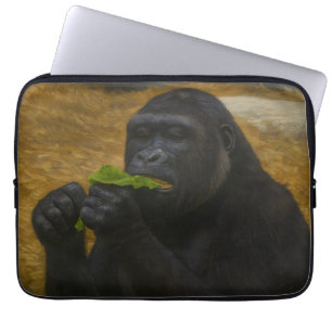 Gorilla Grace - Realistisches Tierportrait Laptopschutzhülle