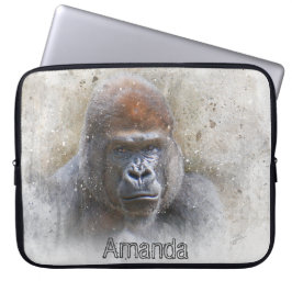 Gorilla Great Ape Animal Fotografy Modern Laptopschutzhülle