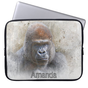 Gorilla Great Ape Animal Fotografy Modern Laptopschutzhülle