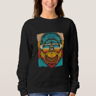 Gorilla Head Animal Wild Life Nature Head Sweatshirt