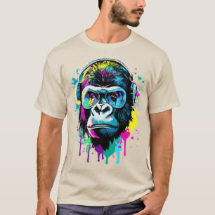 Gorilla Head - Gorilla T - Shirt - Bunter Gorilla