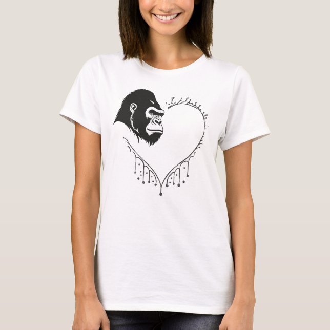 Gorilla Heartbeat T-Shirt (Vorderseite)