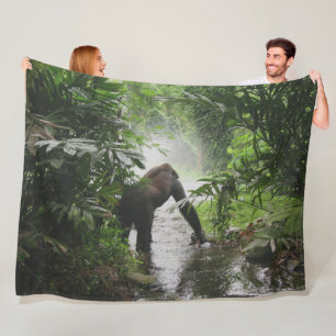 GORILLA im STROM Fleecedecke