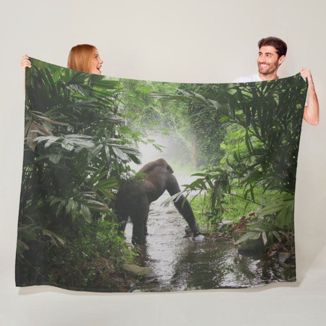 GORILLA im STROM Fleecedecke (Beispiel)