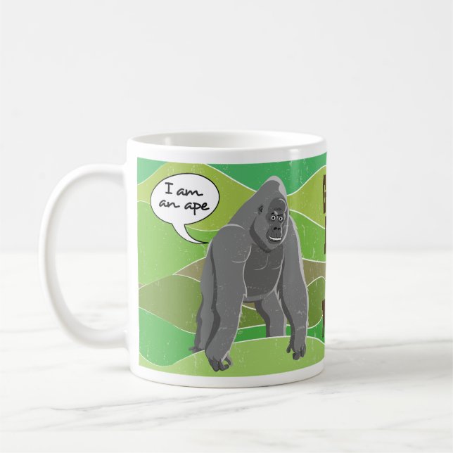Gorilla ist kein Affe Kaffeetasse (Links)