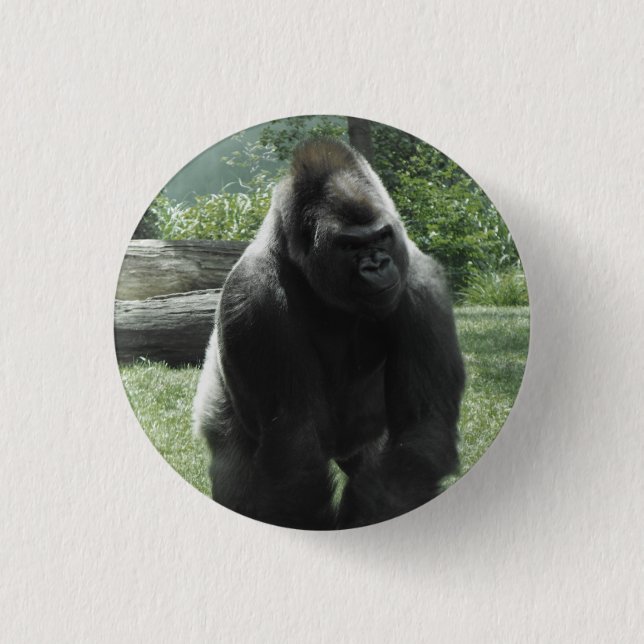 Gorilla-Knopf Button (Vorderseite)