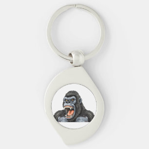 Gorilla-Kopf Schlüsselanhänger