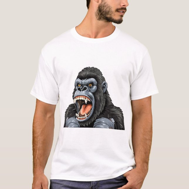 Gorilla-Kopf T-Shirt (Vorderseite)