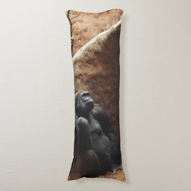 Gorilla-Körper-Kissen Seitenschläferkissen (Vorderseite Vertikal)