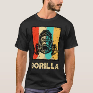 Gorilla Kraft Gewichtheber Fitnessstudio Bodybuild T-Shirt