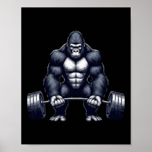 Gorilla-Krafttraining-Fitness-Studio-Training-Body Poster