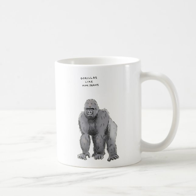 Gorilla-Lappalien Kaffeetasse (Rechts)
