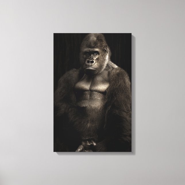 Gorilla Leinwanddruck (Vorderseite)