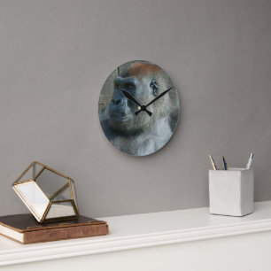 Gorilla Lope Runde Wanduhr