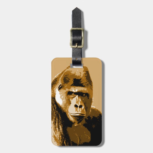 Gorilla Luggage Tags Gepäckanhänger (Vorderseite vertikal)