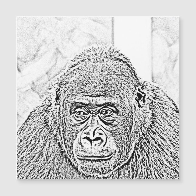 Gorilla Magnetkarte (Vorderseite)