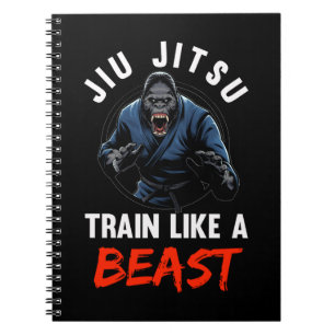 Gorilla Martial Arts Beast Brazilian Jiu Jitsu Notizblock