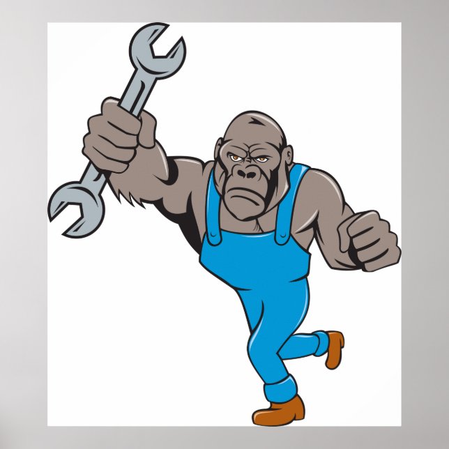 Gorilla Mechanic Poster (Vorne)