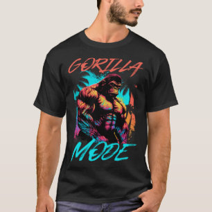 Gorilla Mode Workout Besen Gym Muskeln Bodybuildin T-Shirt
