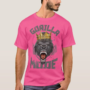 Gorilla ModeWorkout Crown Fitness Gym Motivation B T-Shirt
