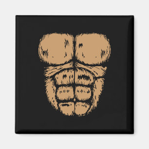 Gorilla Monkey Bly Brust Kostüm Diy Halloween Magnet