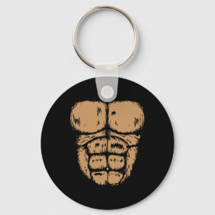 Gorilla Monkey Bly Brust Kostüm Diy Halloween Schlüsselanhänger