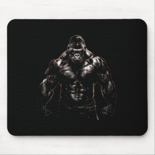 Gorilla Monkey Gym Wear Bodybuilding Workout Motiv Mousepad