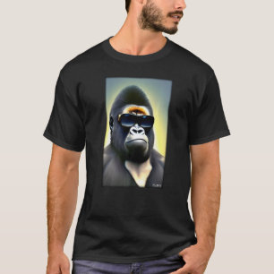 Gorilla Monkey Sonnenbrille Tierpark Zoo for T-Shirt