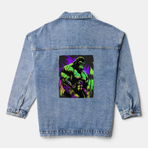 Gorilla Muscles Bodybuilding Gym MIXED MARTIAL ART Jeansjacke