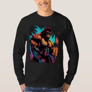 Gorilla Muskeln Bestie Workout Bodybuilding Fitnes T-Shirt