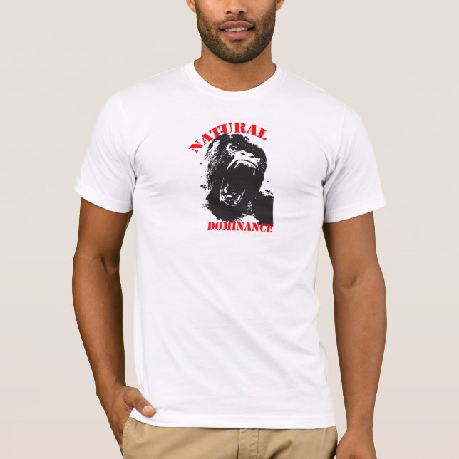 Gorilla-natürliche Herrschaft T-Shirt (Vorderseite)