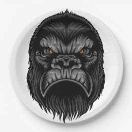 Gorilla Paper Plate Pappteller