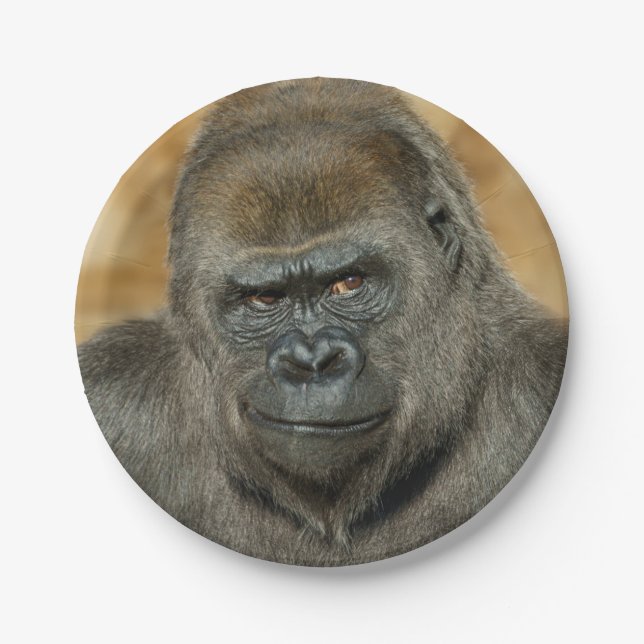 Gorilla Pappteller (Vorderseite)