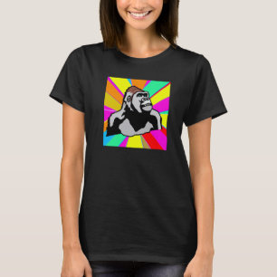 Gorilla Pop Art Buntes Gorilla MultiColor Tier T-Shirt