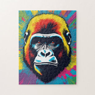 Gorilla Pop Cartoon Zeichnend