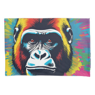 Gorilla Pop Cartoon Zeichnend Kissenbezug
