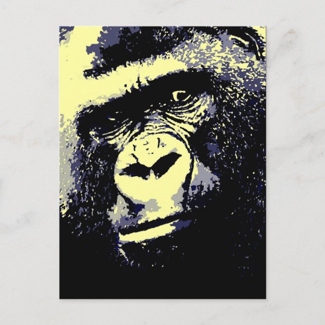 Gorilla Portrait Postkarte (Vorderseite)